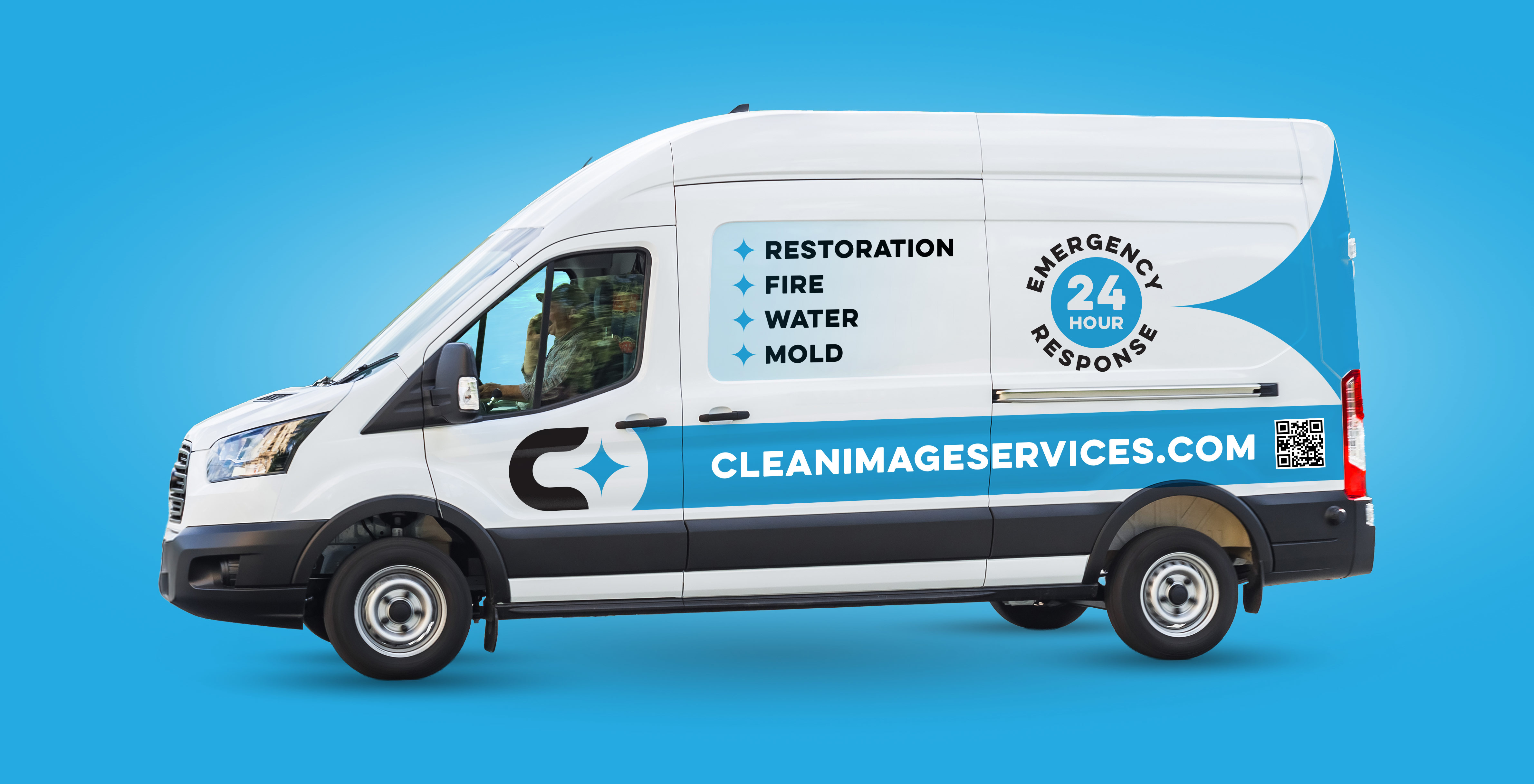 Clean Image Services company vehicle graphics